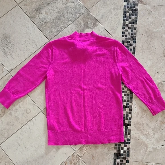 Kate Spade Fuchsia Sweater with Bow Accent - Picture 4 of 5